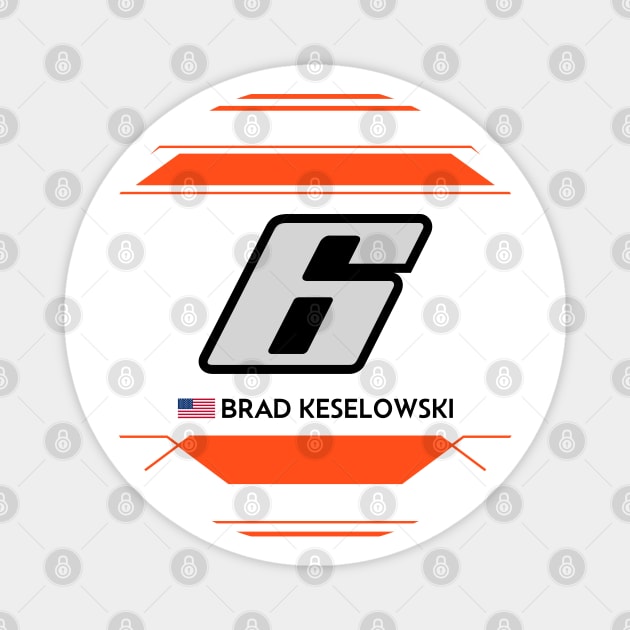 Brad Keselowski #6 2023 NASCAR Design Magnet by AR Designs 